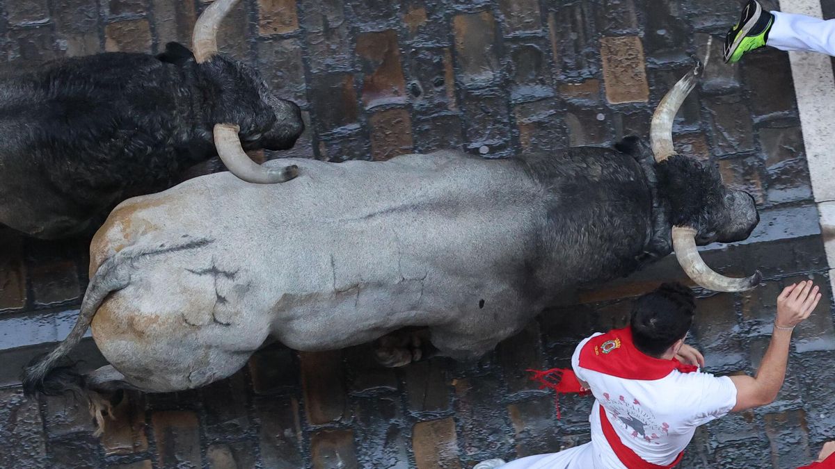Imagen del sexto encierro de los Sanfermines. EFE/J.P. Urdiroz