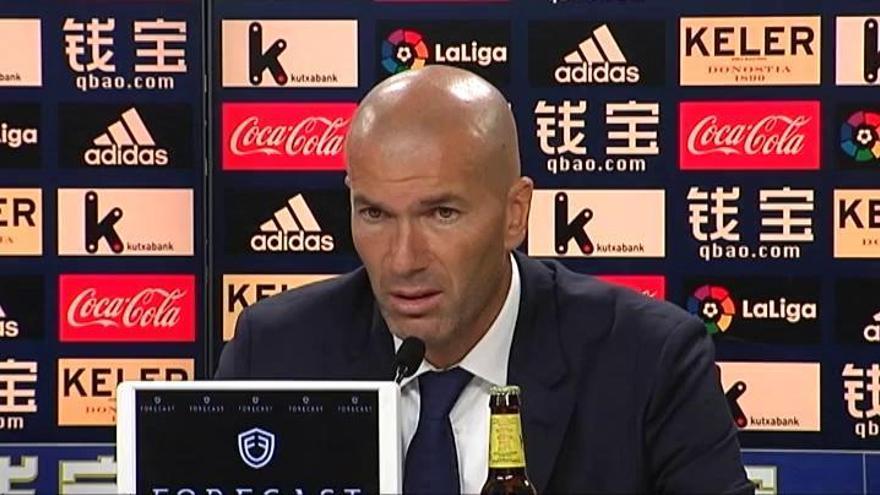 Zidane destaca el trabajo del equipo por encima de los nombres