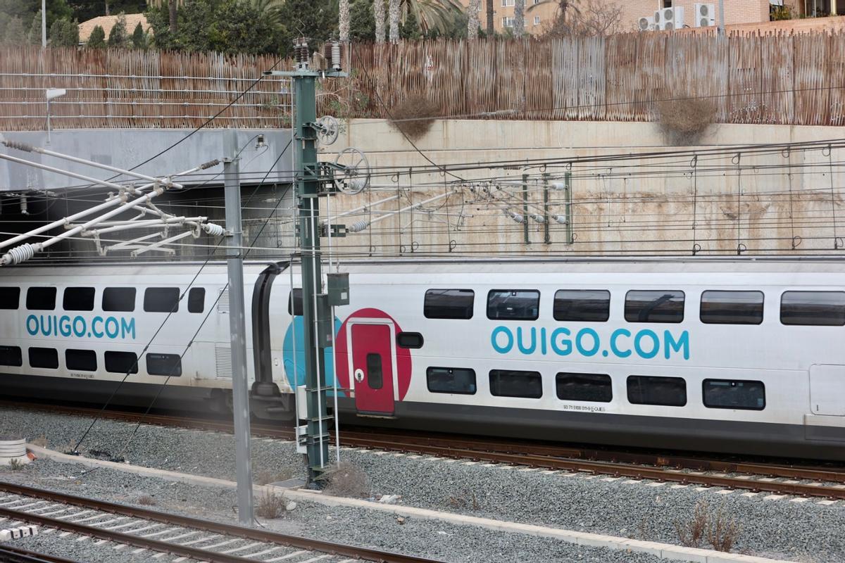 El tren tiene dos pisos para transportar los pasajeros