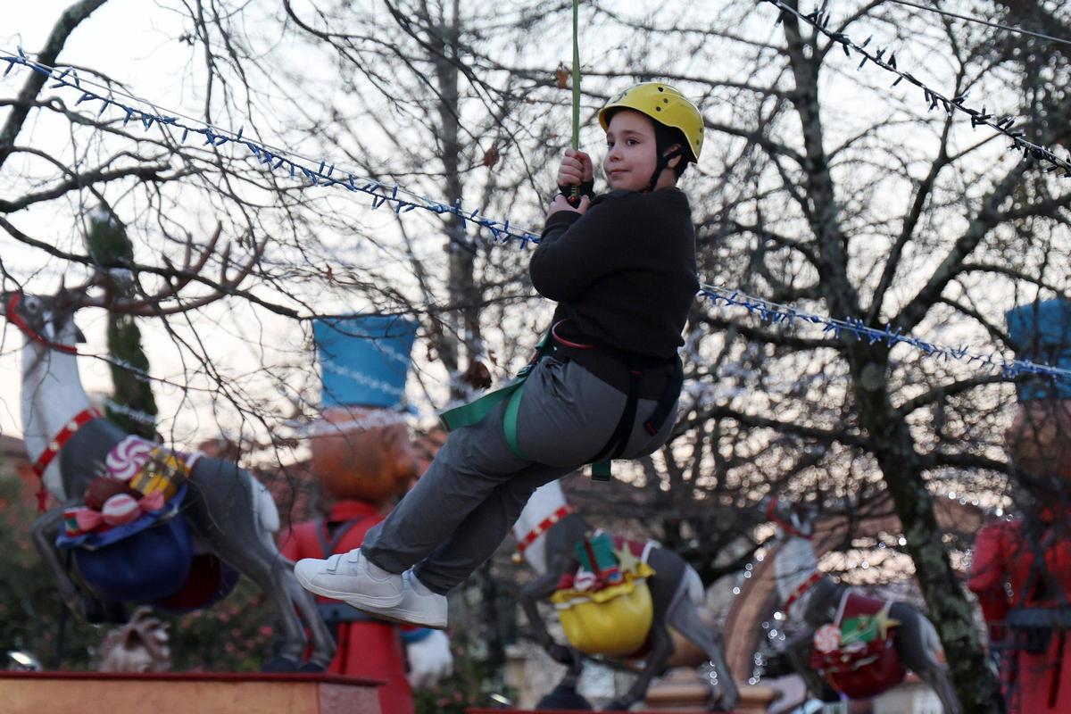 Tirolina en la Alameda.