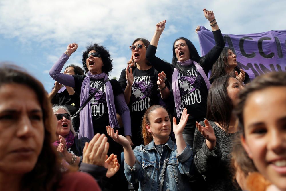 Women protest at nationwide feminist strike on ...