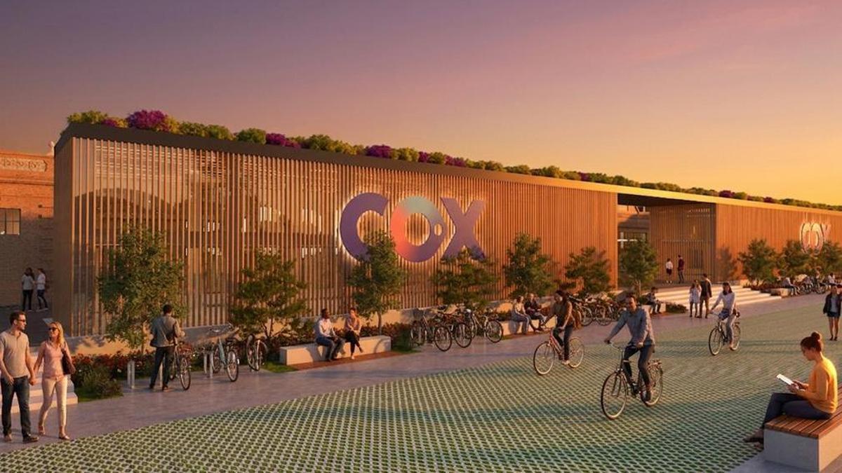 Las imágenes de la transformación de la nueva sede de Cox en el Puerto de Sevilla en 2028