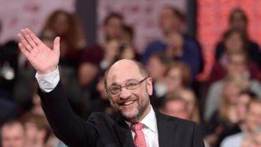 Martin Schulz, exultant