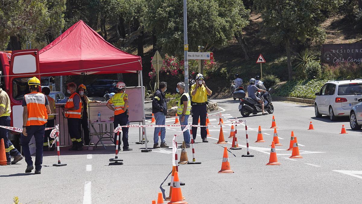 Incendi entre Lloret i Tossa