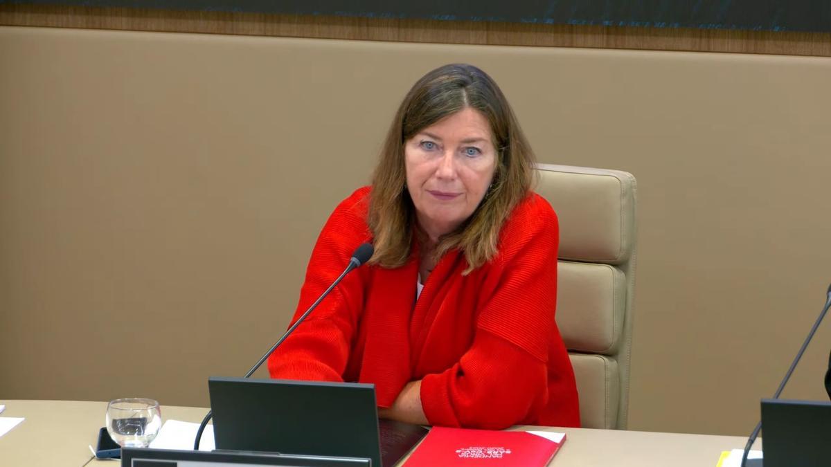 Patricia Gómez, en el Parlament.