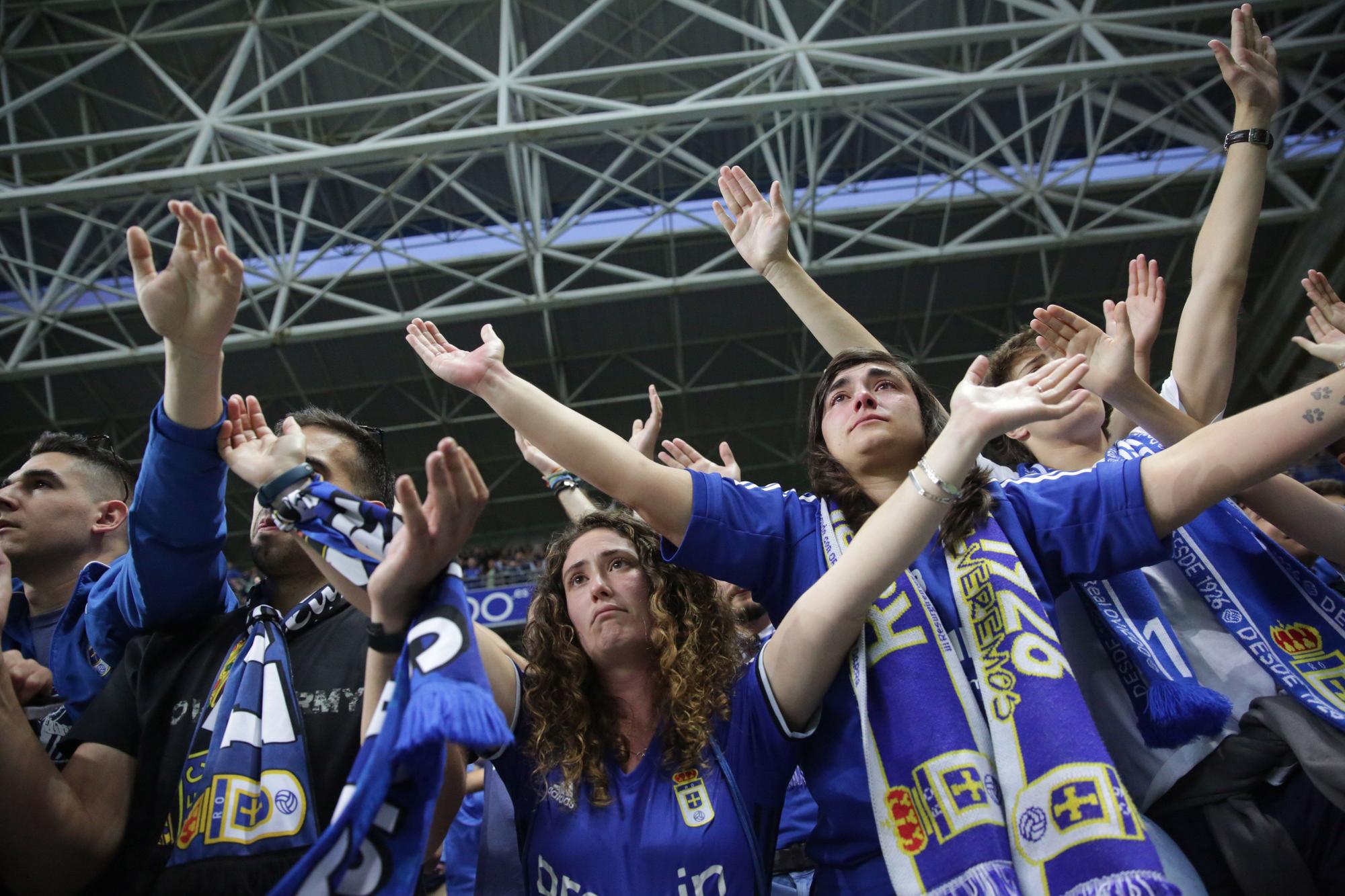 El partido del Oviedo ante el Ibiza, en imágenes