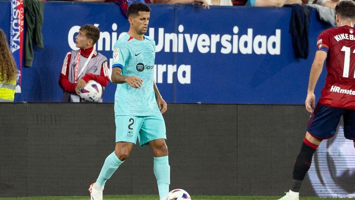 Cancelo ha debutado en El Sadar