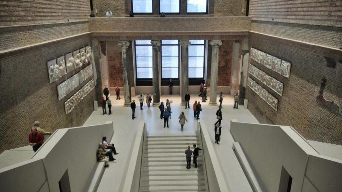 Intervención de Chipperfield en el Neues Museum de Berlín.