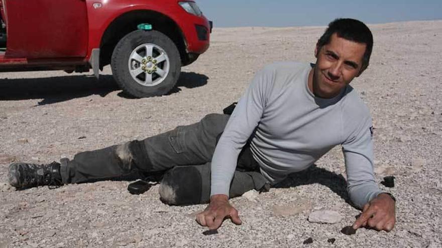 José Vicente Casado, durante una expedición en el desierto chileno de Atacama en 2013.