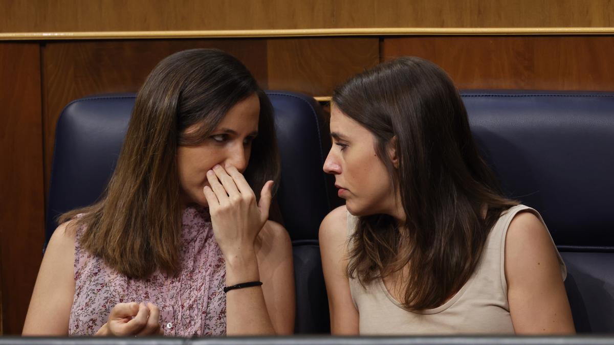 Ione Belarra e Irene Montero.