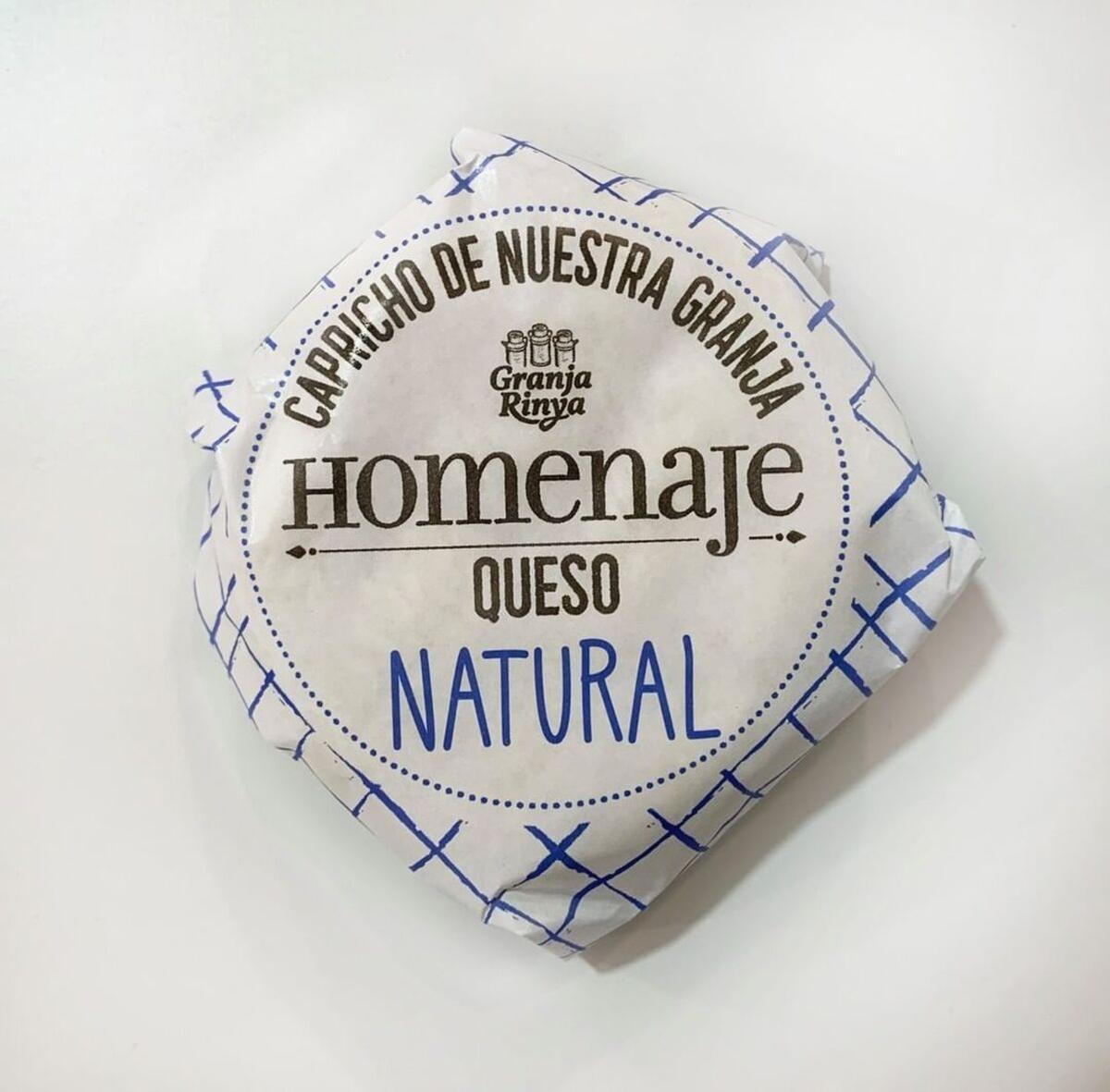 Queso Capricho Homenaje Natural, elaborado en la quesería Granja Rinya de Albal, en Valencia.