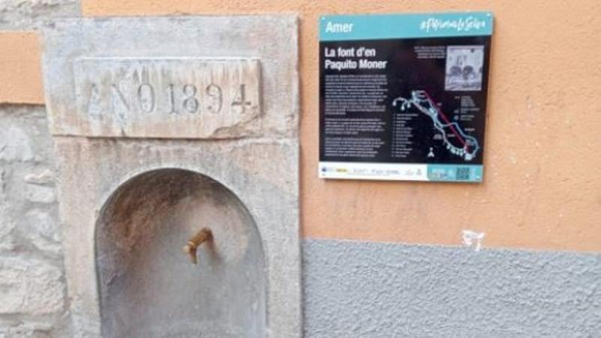 Una de les fonts que es pot visitar durant el recorregut.