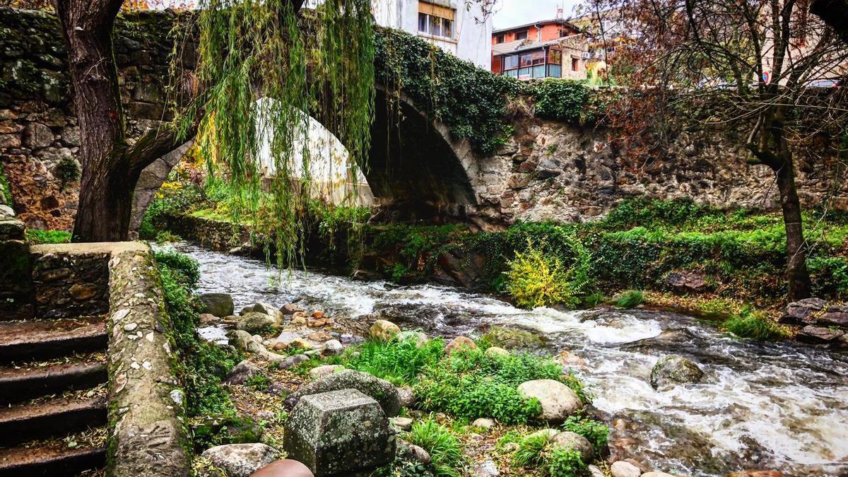 Río Jerte a su paso por Cabezuela del Valle.