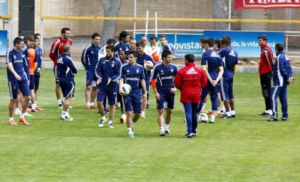 Imágenes del entrenamiento del Real Zaragoza