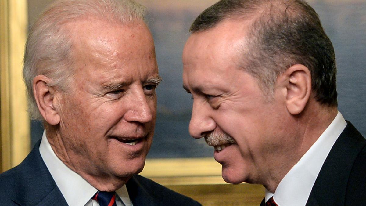 Joe Biden y Recep Tayip Erdogan, en un encuentro en la Casa Blanca en 2014
