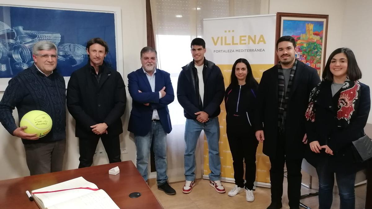 Alcaraz y Ferrero, recibidos en el Ayuntamiento de Villena