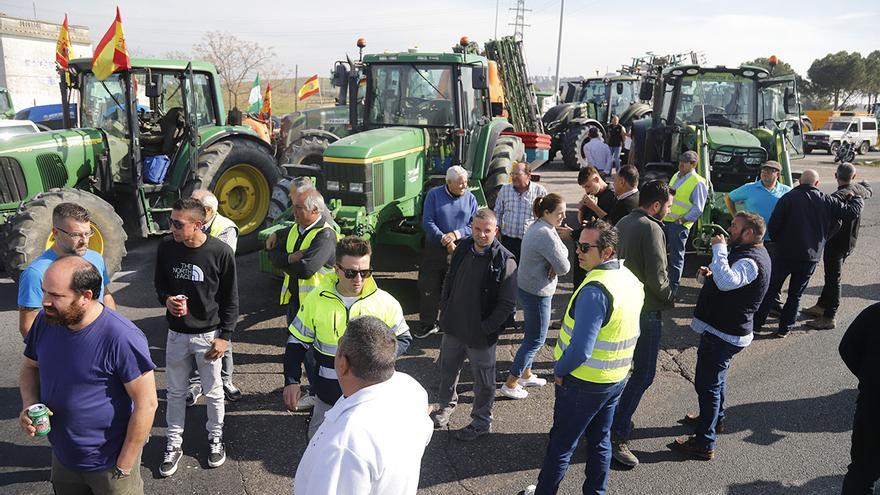 Tractorada de protesta de agricultores en Córdoba