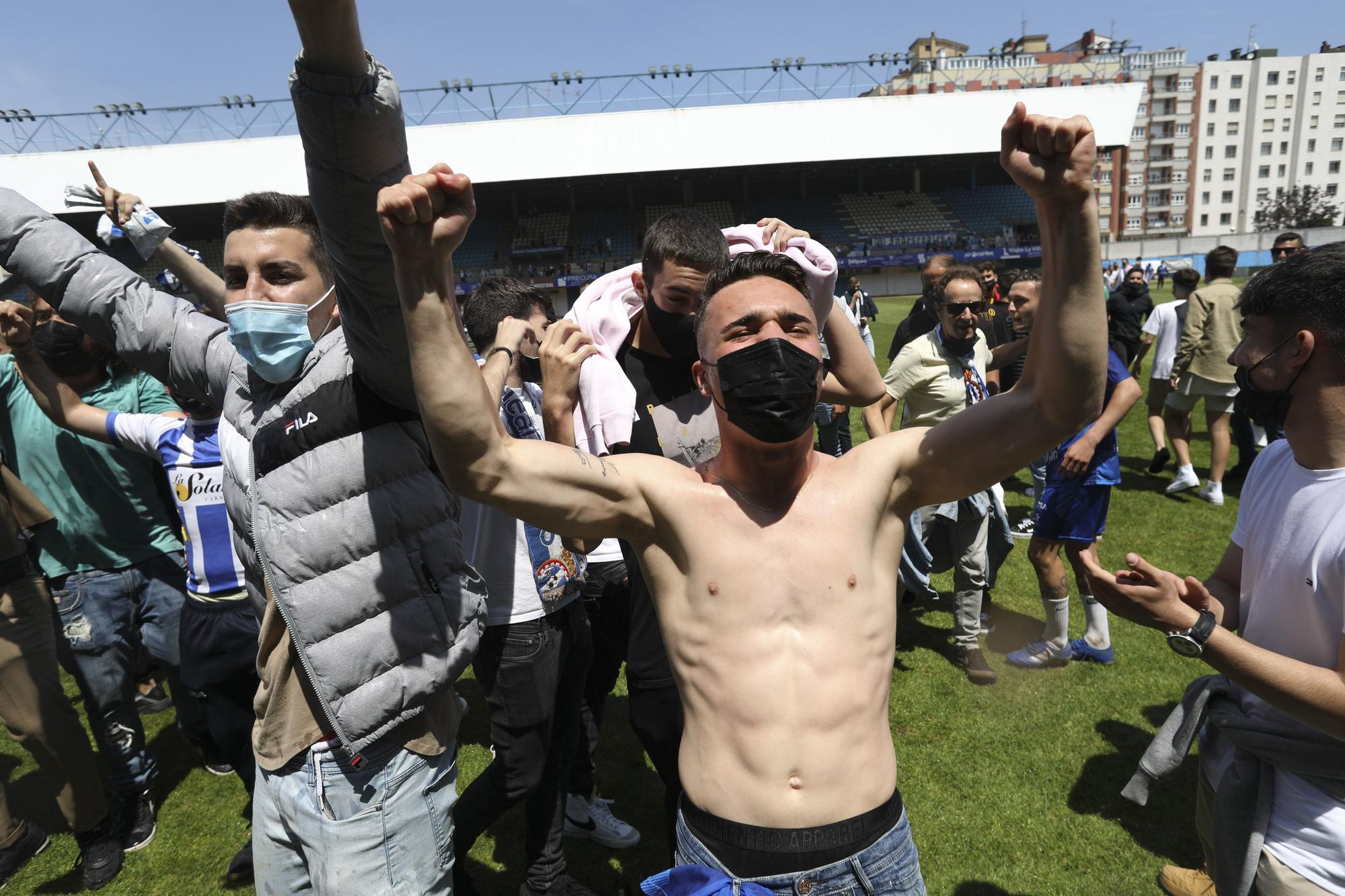 La celebración del Real Avilés, en imágenes