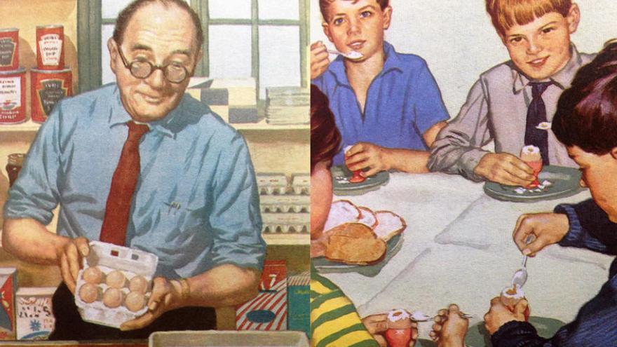 Imagen del interior de los antiguos &#039;Ladybird books&#039;.