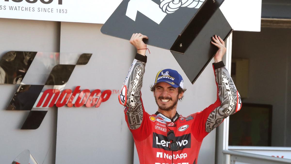 Bagnaia, celebrant la victòria