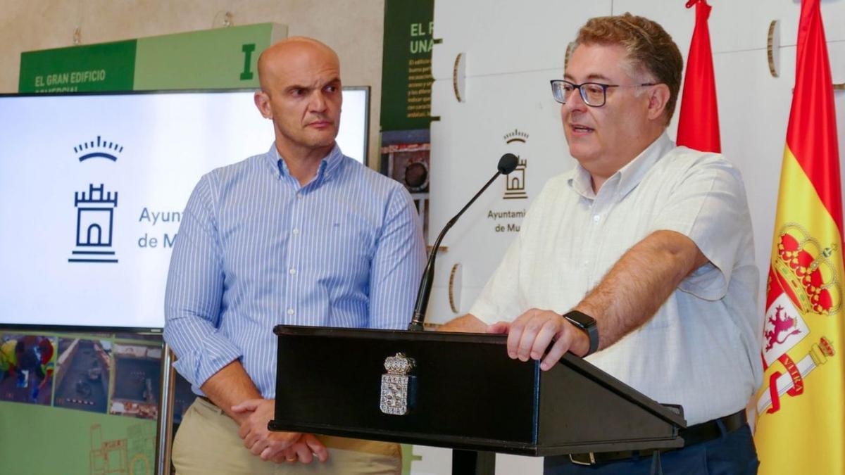 Enrique Lorca y AndrésGuerrero, ayer en rueda de prensa.