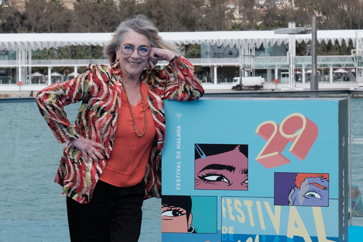 Carmen Maura, en el photocall del Muelle Uno