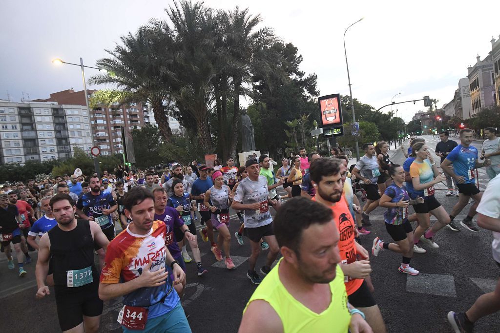 Carrera nocturna de Murcia, en imágenes