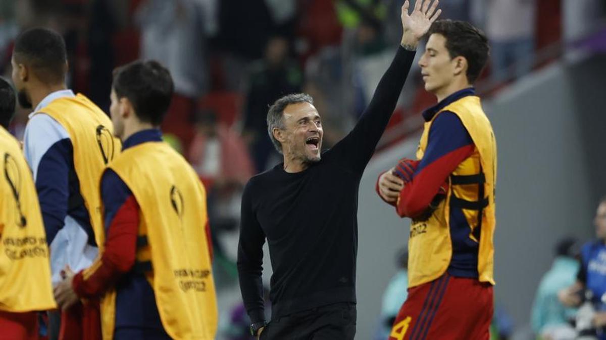 Luis Enrique, ante Costa Rica.