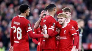 El Liverpool avasalló al Sparta Praga en los octavos de final con un global de 11 a 2