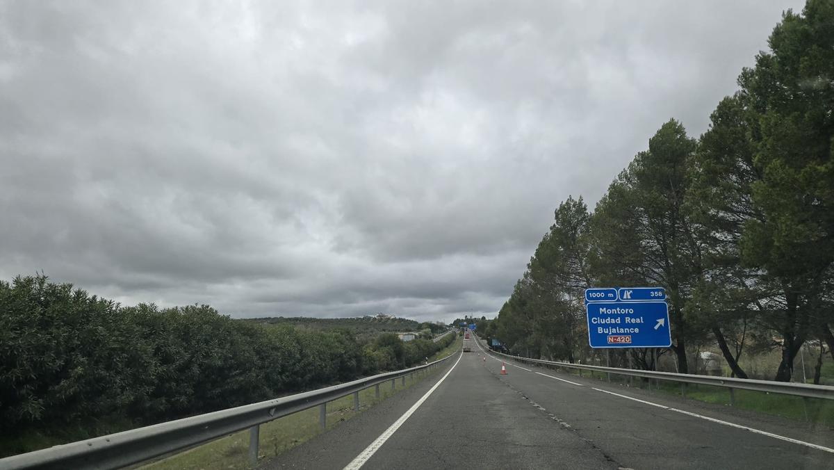 Tramo afectado en la A 4 entre Montoro y Villa del Río.