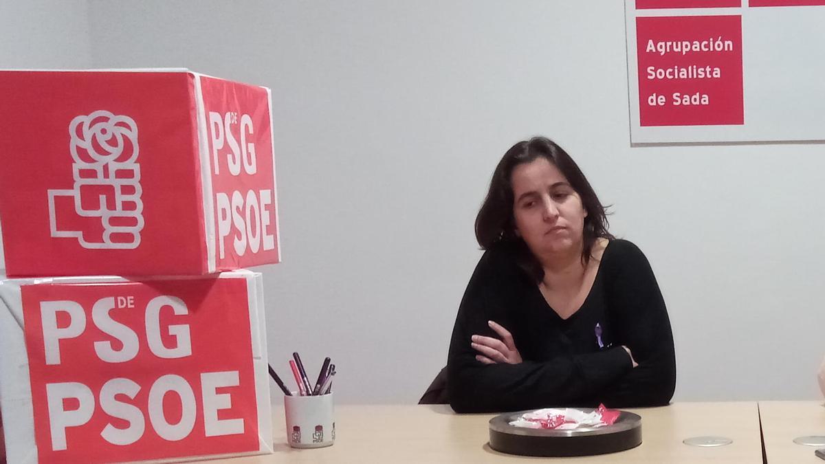 maría pardo, portavoz del PSOE de Sada