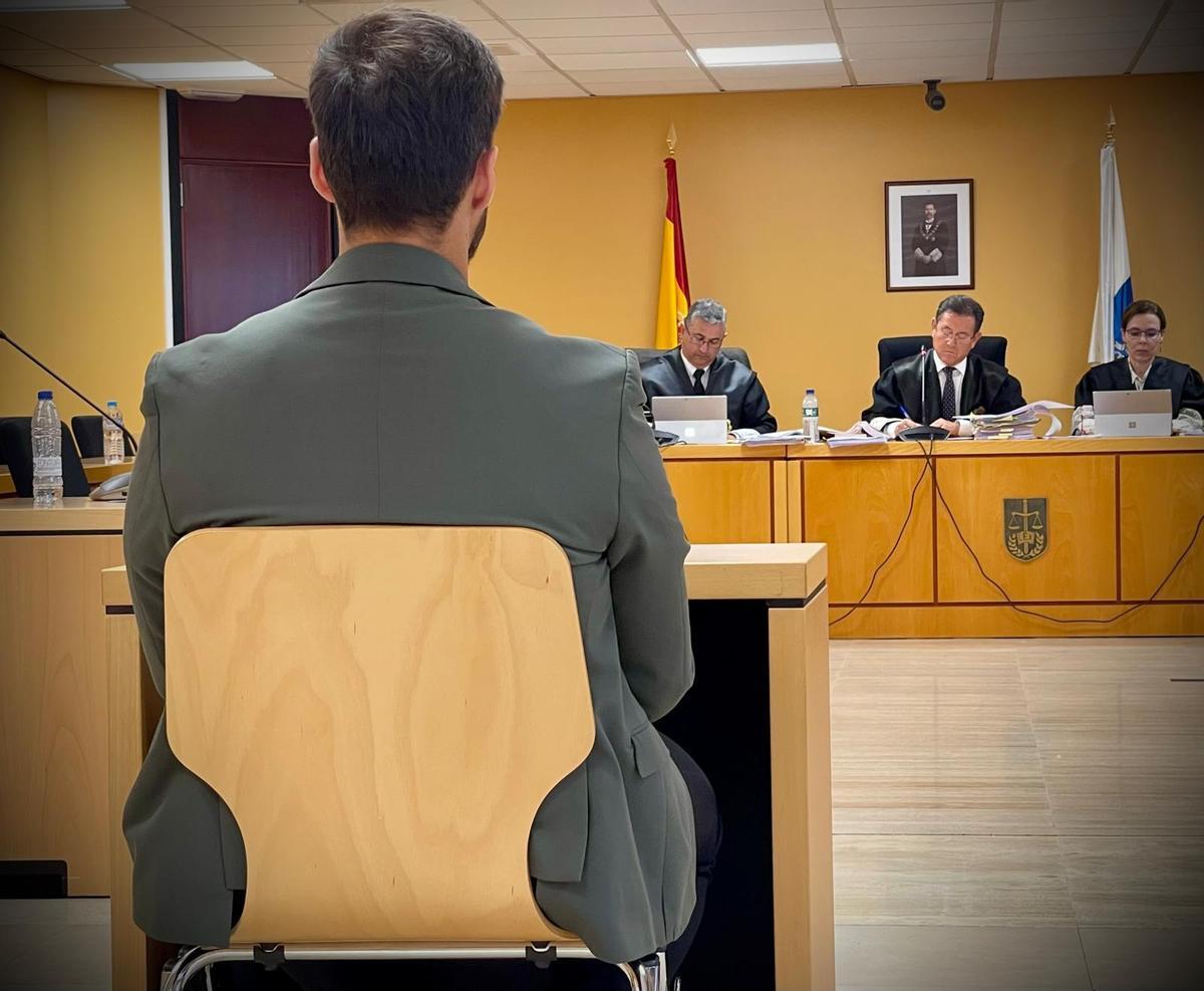 El acusado en un momento del juicio celebrado en la Audiencia Provincial.