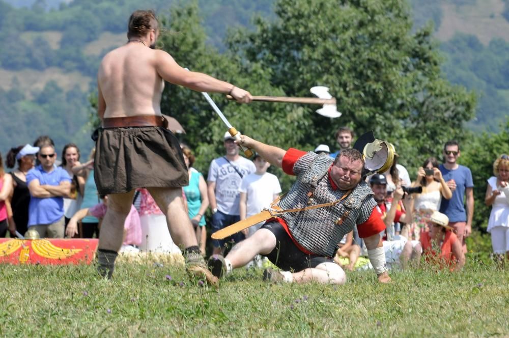 Batalla entre astures y romanos en Carabanzo