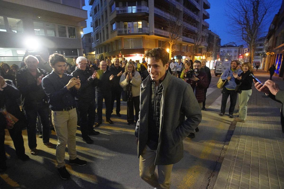 Les fotos de la rebuda d'Oriol Cardona a Banyoles