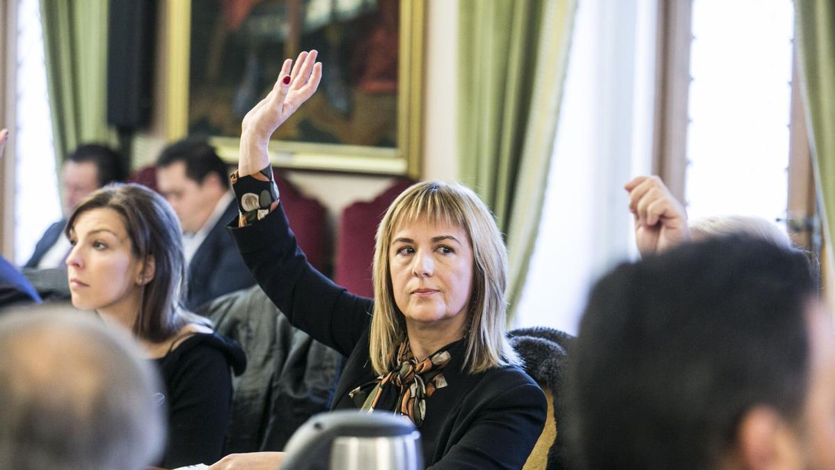 La edil Marisa Ponga.