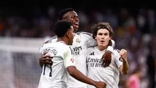 Vinicius silencia a los críticos y hace mejor al Real Madrid, un equipo incapaz en las primeras partes