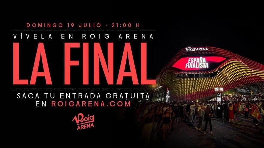 El Roig Arena abrirá sus puertas para seguir la final del Mundial