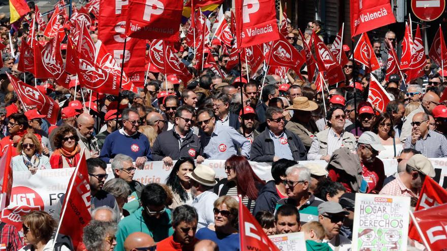 Imagen de archivo de una manifestación por el Día del Trabajador.