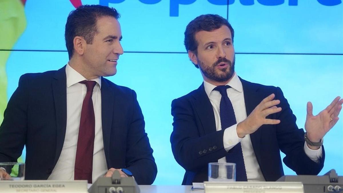 Teodoro García Egea y Pablo Casado