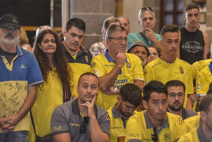 16/08/2017 TEROR. Visita de la UD Las Palmas a la Virgen del Pino en la Básilica de Teror. FOTO: J.PÉREZ CURBELO