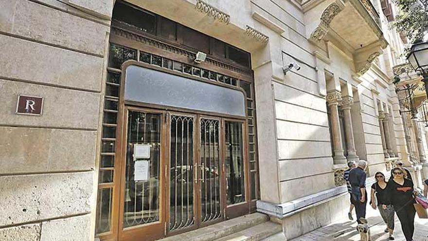 Imagen del antiguo restaurante del Parlament, junto a la entrada principal de la Cámara balear.