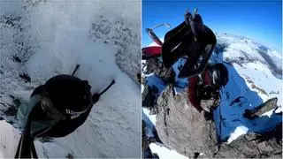 Así son los escalofriantes entrenamientos de Kilian Jornet en la montaña antes de preparar la temporada de trail