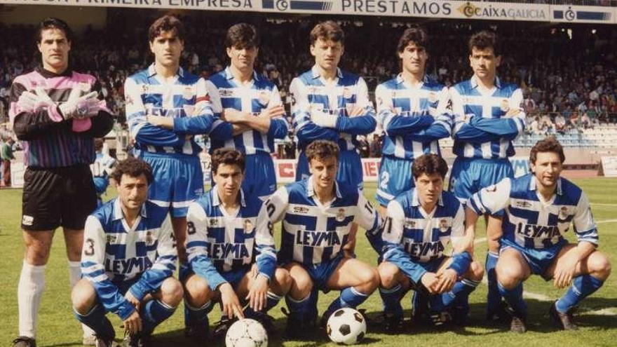 El once del Deportivo aquel 19 de abril de 1992 ante el Burgos.