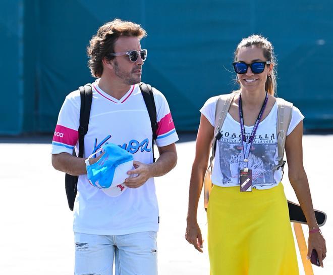 Fernando Alonso y Andrea Schlager