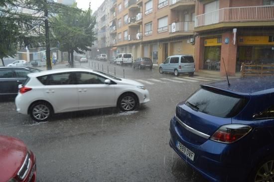 Forta tempesta d'estiu a Berga