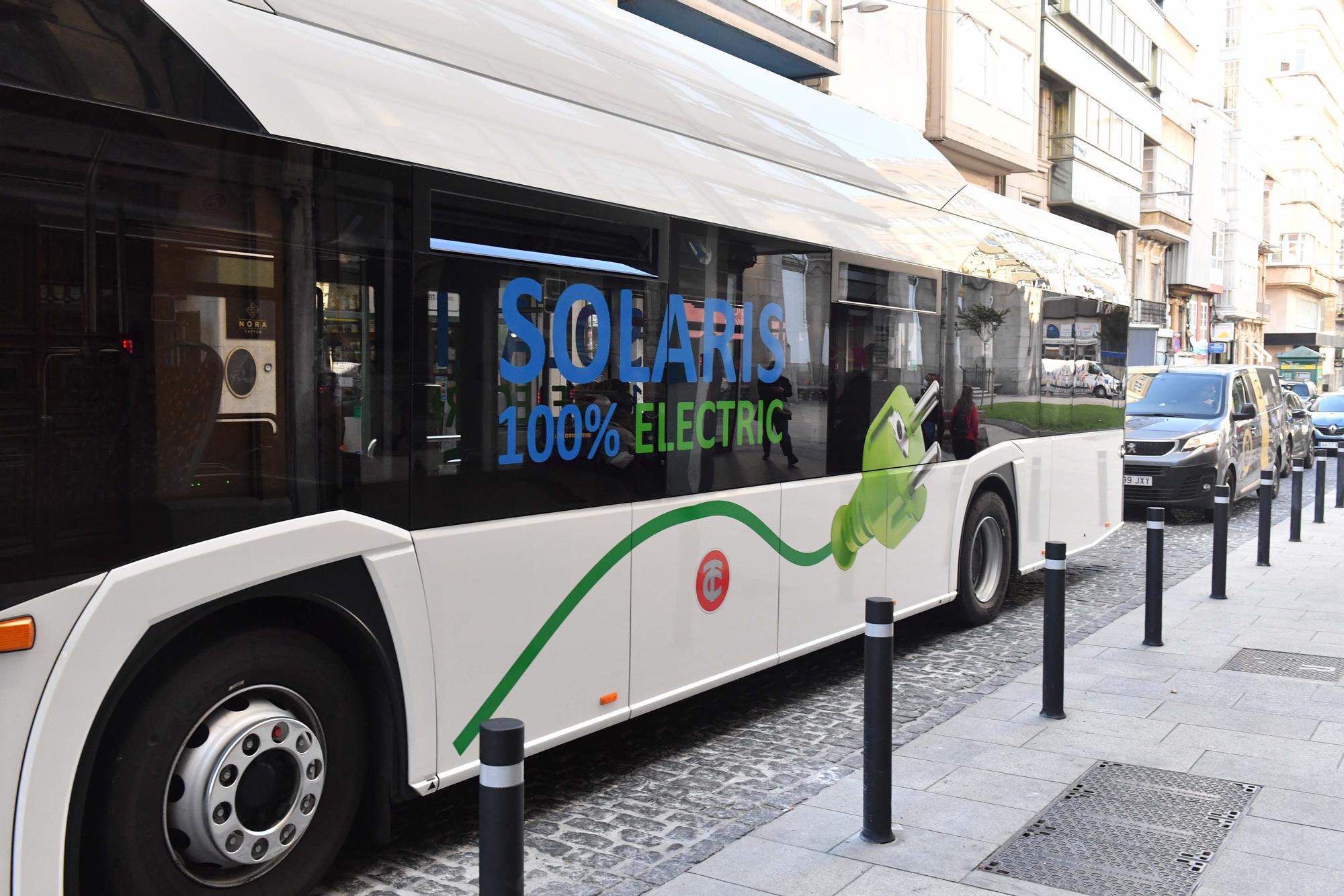 Tranvías prueba un autobús eléctrico