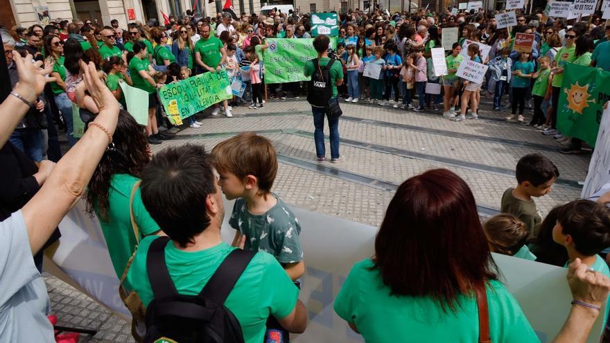 La huelga educativa en la Comunidad Valenciana pide parar &quot;el ataque a la educación pública&quot;