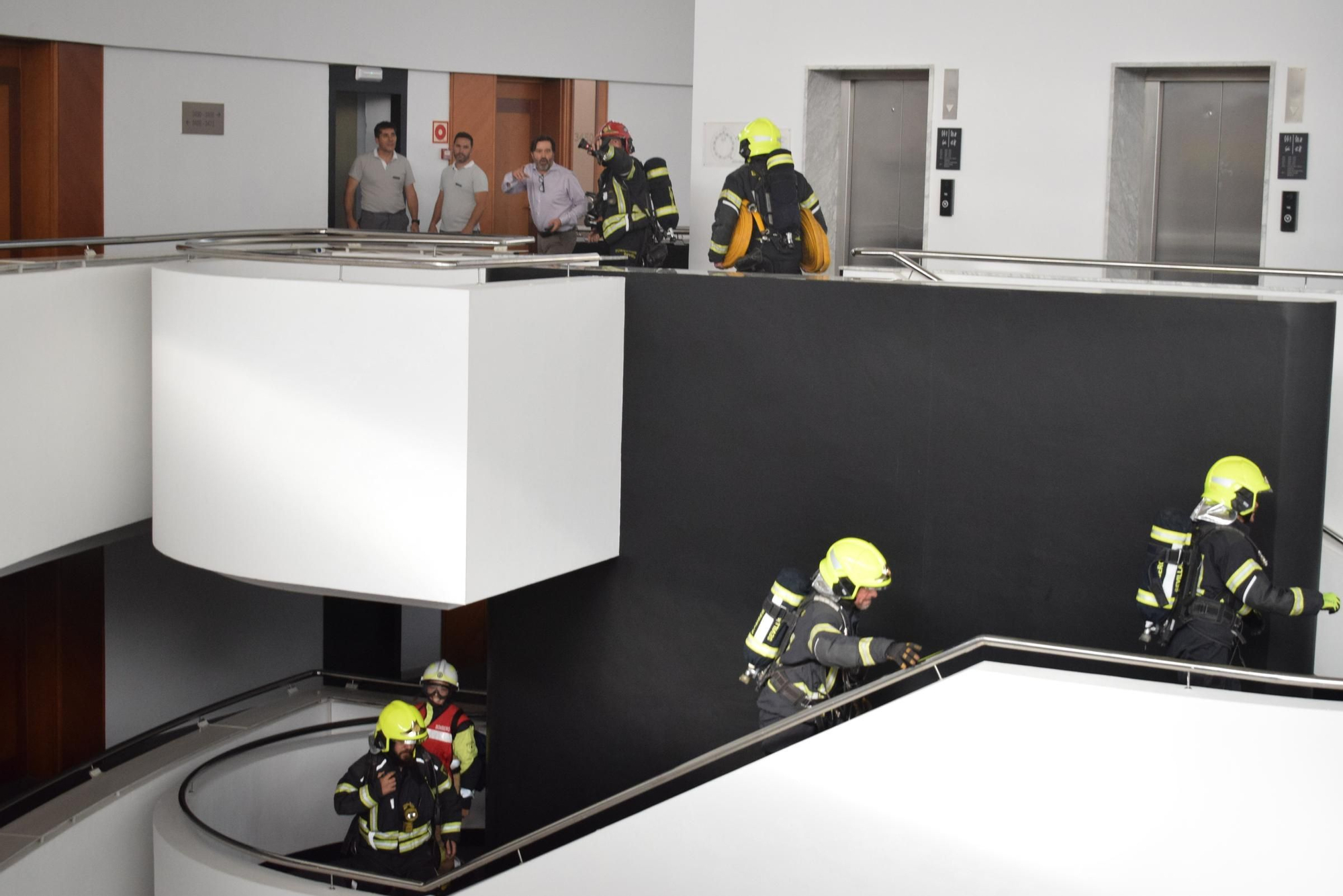 Simulacro de incendio en el Barceló Sevilla Convention Center