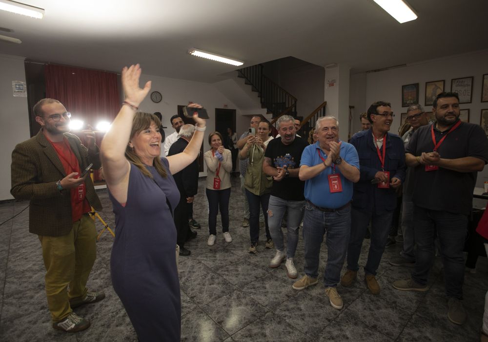 El PSPV-PSOE de Sagunt celebra en su sede una victoria histórica