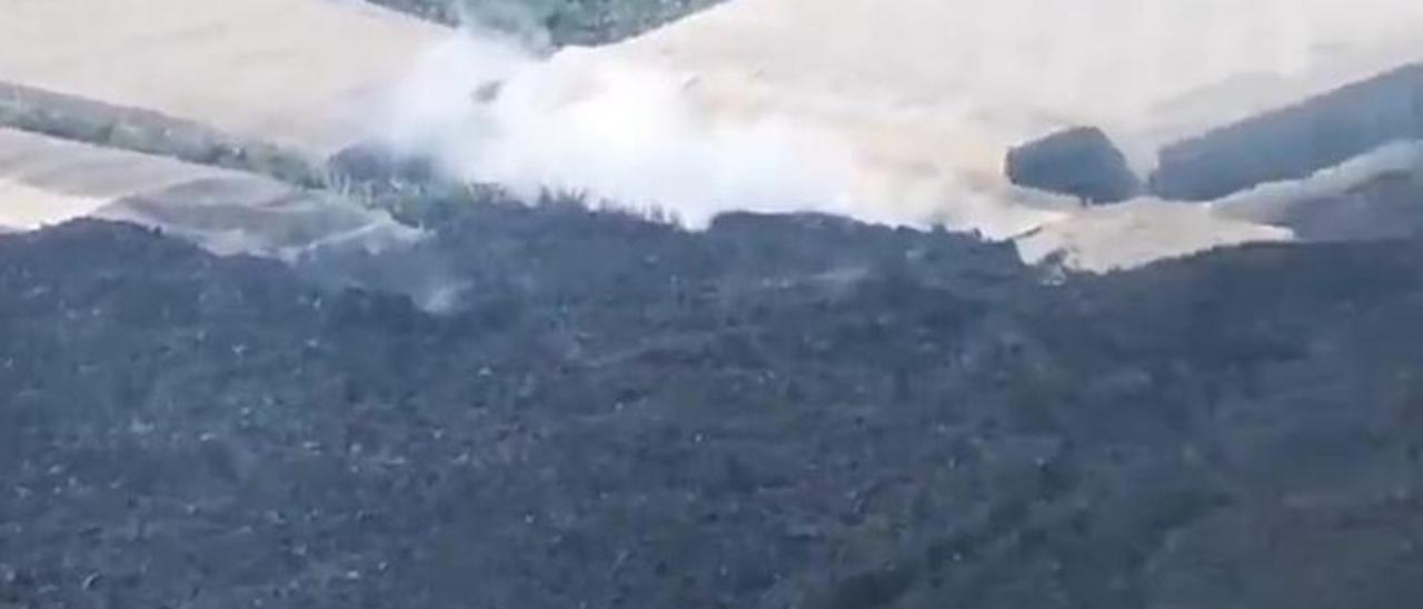 Coladas del volcán de La Palma en La Laguna